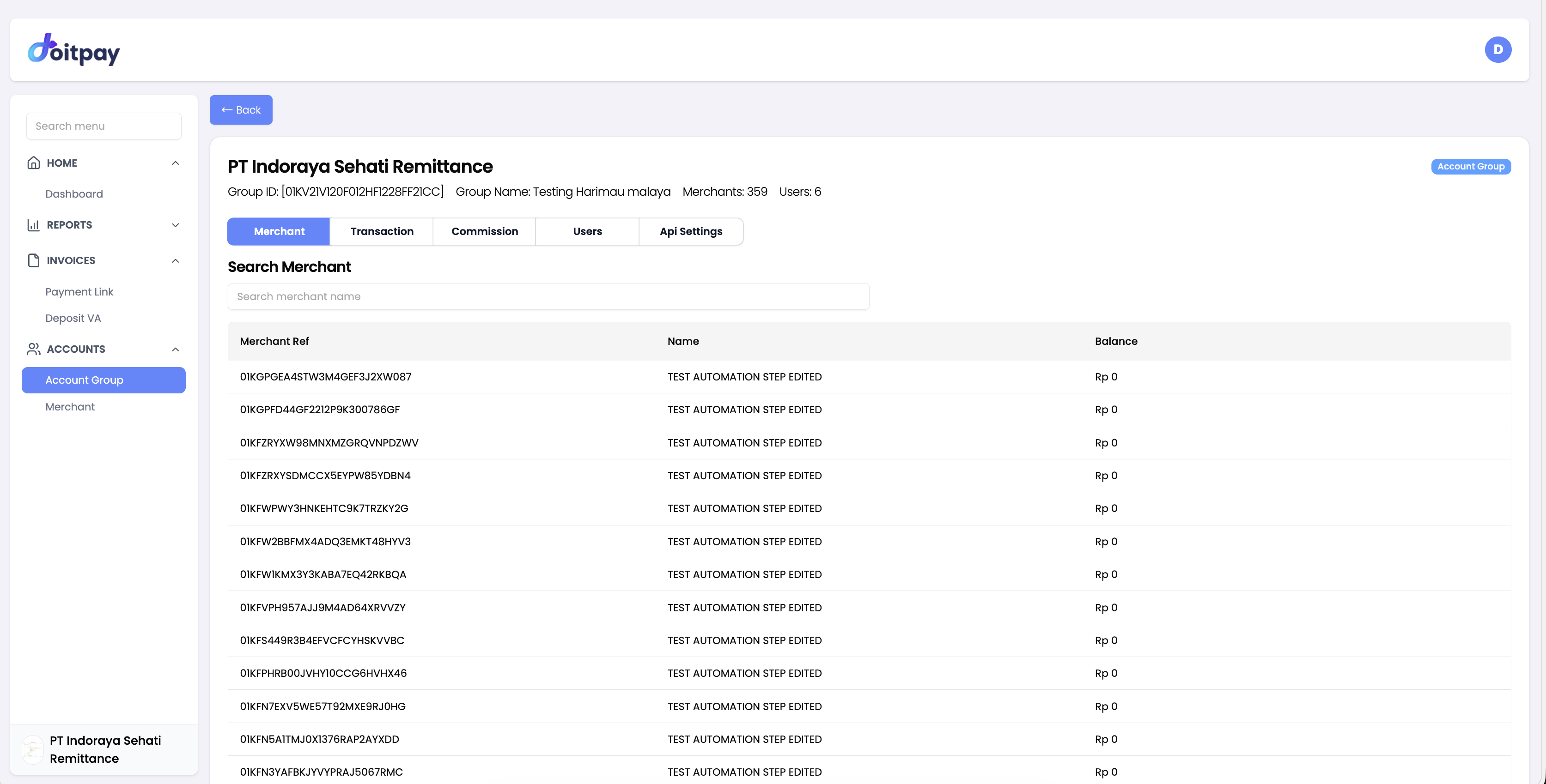 Business Details - Merchant