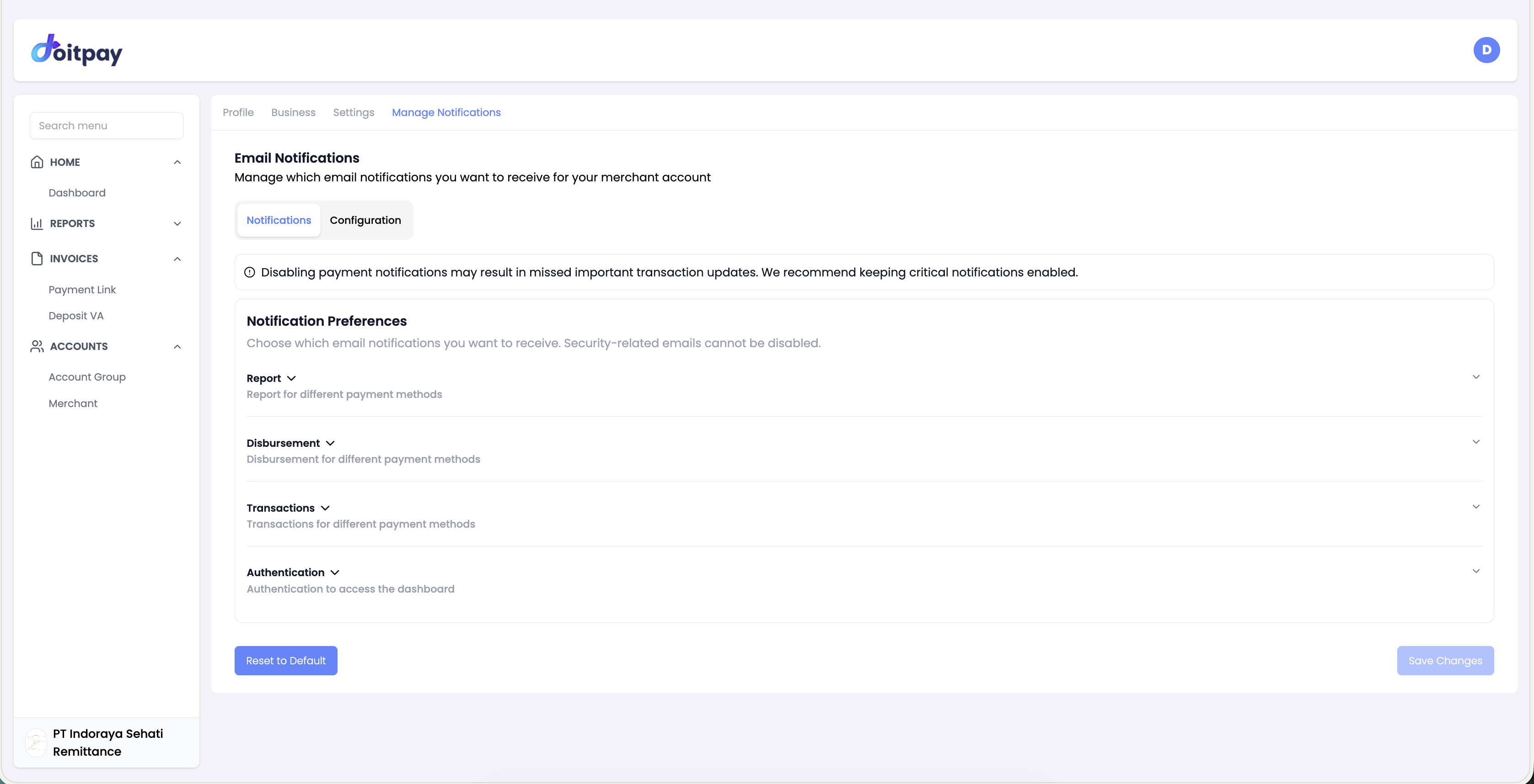 Email Notifications